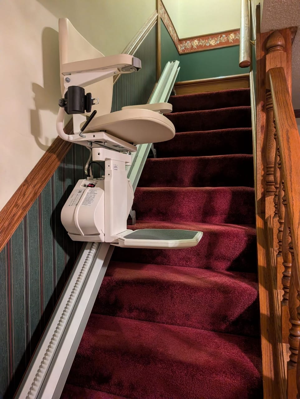 Stair lift installation for home mobility and safe access between floors